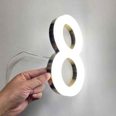 3D antivento Front Lit Sign Board acrilico 50000 ore di vita