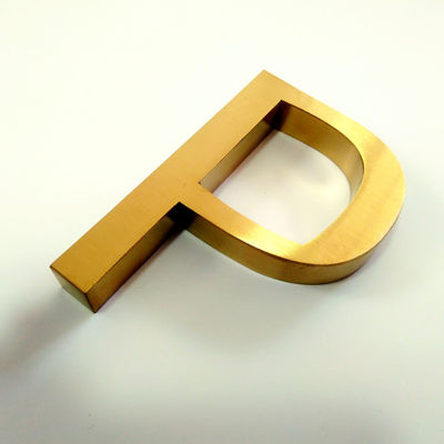 Il segno interno della lettera del metallo della porta dell'ufficio ha lucidato la galvanostegia spazzolata SS304