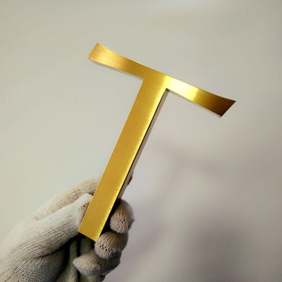 Il segno interno della lettera del metallo della porta dell'ufficio ha lucidato la galvanostegia spazzolata SS304