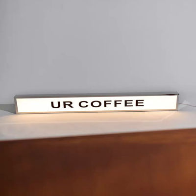 Pubblicità all'aperto della singola leggero parteggiato del contenitore di acciaio inossidabile insegna del contrassegno 3D