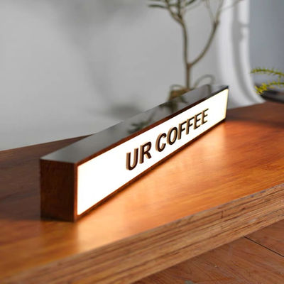 Pubblicità all'aperto della singola leggero parteggiato del contenitore di acciaio inossidabile insegna del contrassegno 3D