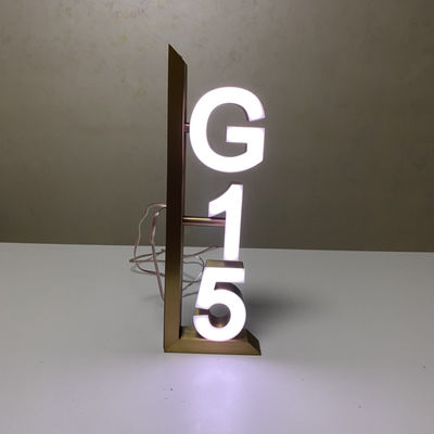 Acceso 304 segni di indirizzo del metallo delle lettere di acciaio inossidabile ha lucidato spazzolato