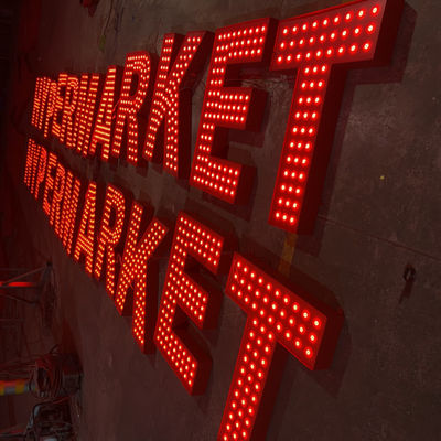 Il foro perforato accende le lettere di Manica principali IP67 impermeabile gigante all'aperto