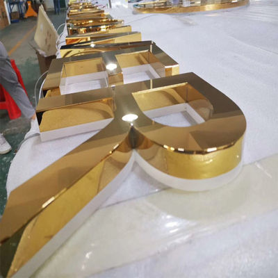 Profondità fabbricata del segno 3cm-15cm della lettera di logo 3D della vendita al dettaglio