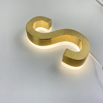 Spazzoli la lettera Signgold Logo Light Up retroilluminato degli ss 3d 20mm