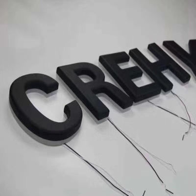 CE retroilluminato ROHS del segno della lettera di Manica del contrassegno di Shopfront del metallo di accensione bianca