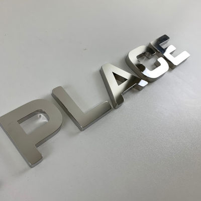 Segno d'argento FrontLit retroilluminato della lettera dello specchio 3D della parte anteriore del deposito di Customzied