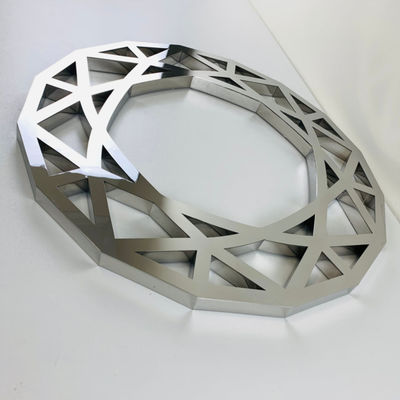 Segno d'argento FrontLit retroilluminato della lettera dello specchio 3D della parte anteriore del deposito di Customzied