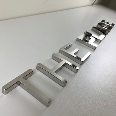 Segno d'argento FrontLit retroilluminato della lettera dello specchio 3D della parte anteriore del deposito di Customzied