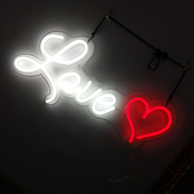 Lettere di Manica al neon di nozze dell'UL di amore al neon su ordinazione del segno per la parete