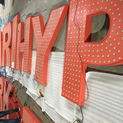 3D ha illuminato densamente il bordo del segno della lettera di Manica 20-200mm