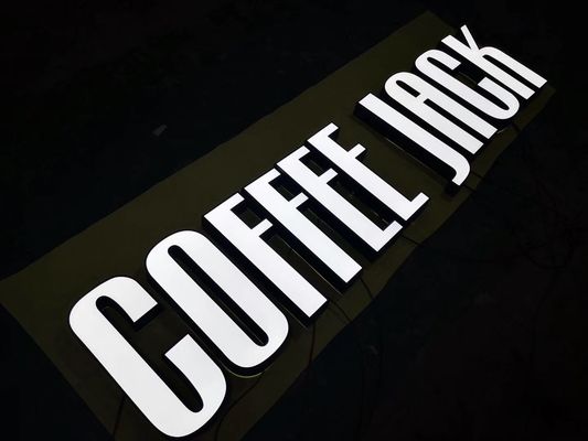 Il segno fabbricato 3D della lettera di Manica del metallo ha condotto il segno della scatola leggera